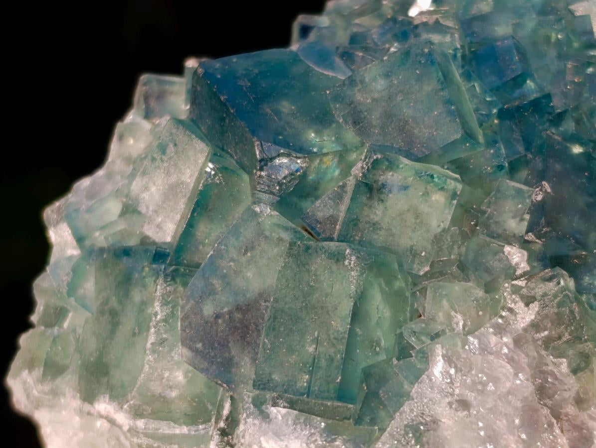 Natural Green Cubic Fluorite Specimens x 4 From Mandrosonoro, Madagascar - Toprock Gemstones and Minerals 