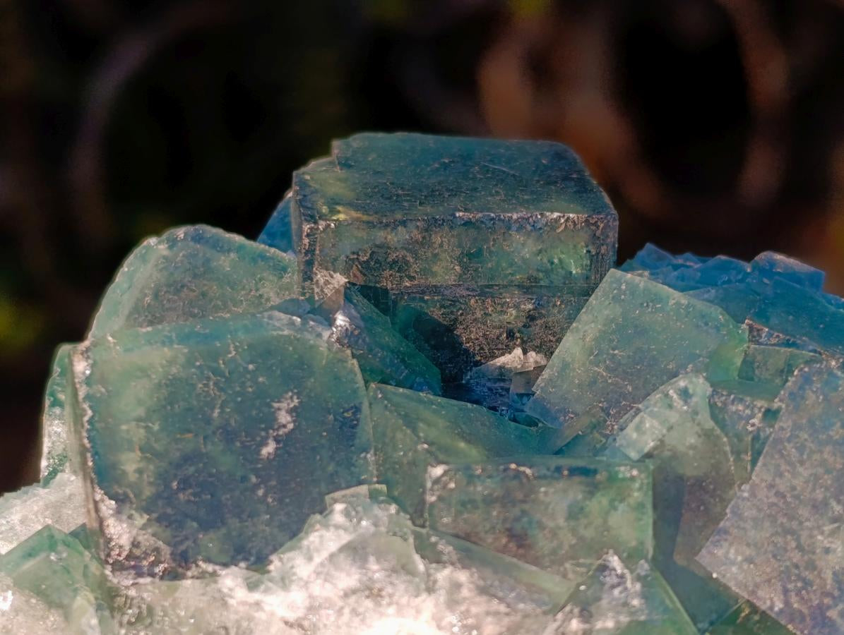 Natural Green Cubic Fluorite Specimens x 4 From Mandrosonoro, Madagascar - Toprock Gemstones and Minerals 