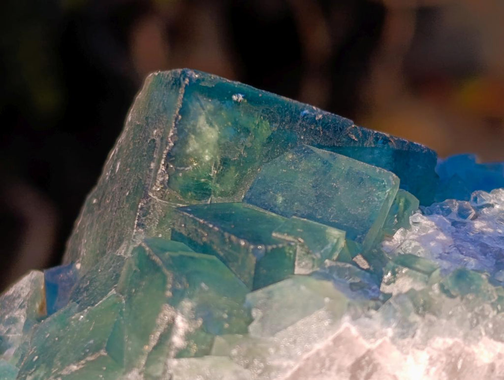 Natural Green Cubic Fluorite Specimens x 4 From Mandrosonoro, Madagascar - Toprock Gemstones and Minerals 