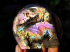 Polished Spectrolite Labradorite Standing Display Pieces x 6 From Madagascar - Toprock Gemstones and Minerals 