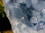 Natural Blue Celestite Geode Specimens x 2 From Sakoany, Madagascar - Toprock Gemstones and Minerals 