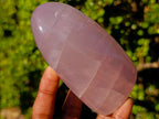 Polished Gemmy Rose Quartz Standing Display Pieces x 2 From Madagascar - Toprock Gemstones and Minerals 
