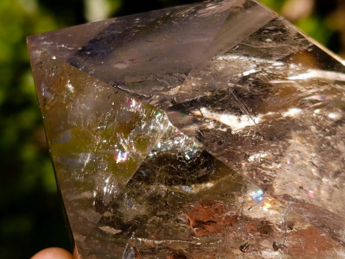Polished Double Terminated Clear Quartz Crystals with Inclusions x 6 From Madagascar - Toprock Gemstones and Minerals 