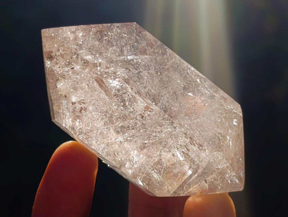 Polished Double Terminated Clear Quartz Crystals with Inclusions x 6 From Madagascar - Toprock Gemstones and Minerals 