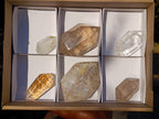Polished Double Terminated Clear Quartz Crystals with Inclusions x 6 From Madagascar - Toprock Gemstones and Minerals 