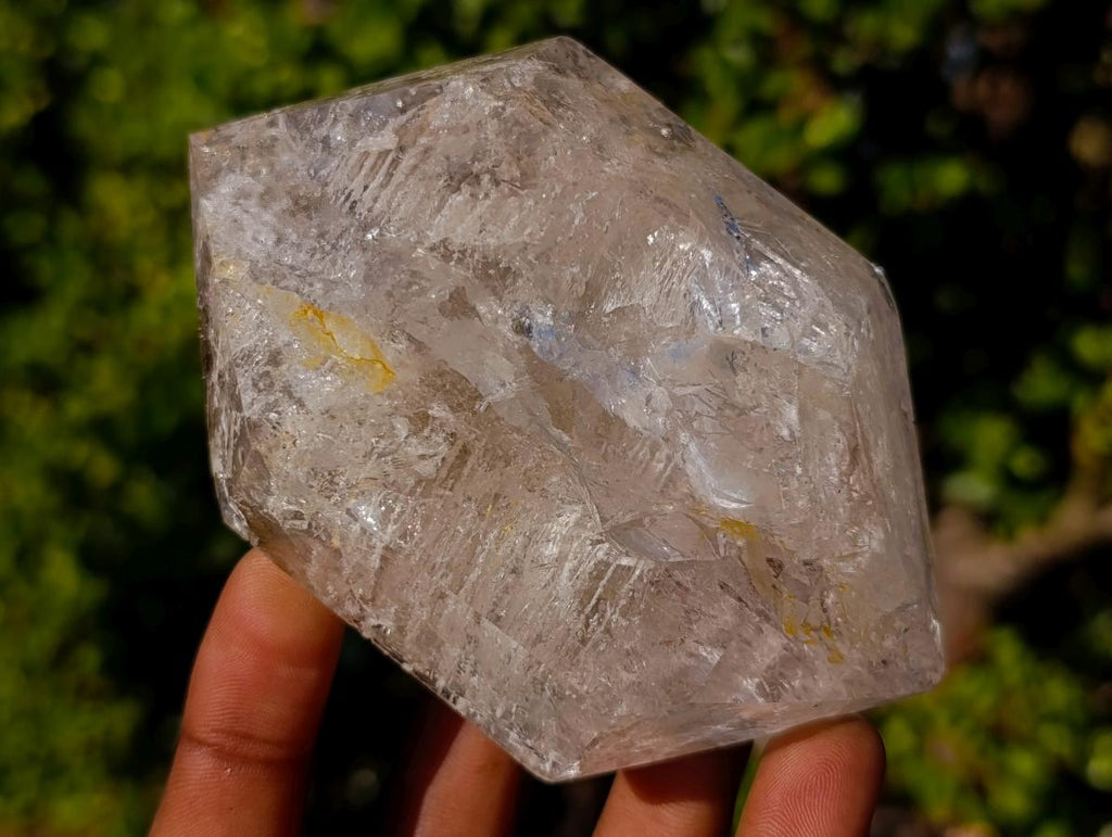 Polished Double Terminated Clear Quartz Crystals with Inclusions x 6 From Madagascar - Toprock Gemstones and Minerals 
