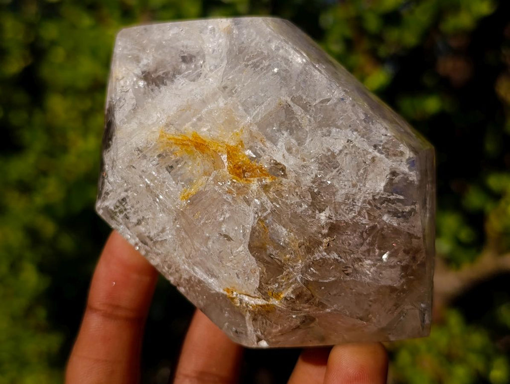 Polished Double Terminated Clear Quartz Crystals with Inclusions x 6 From Madagascar - Toprock Gemstones and Minerals 