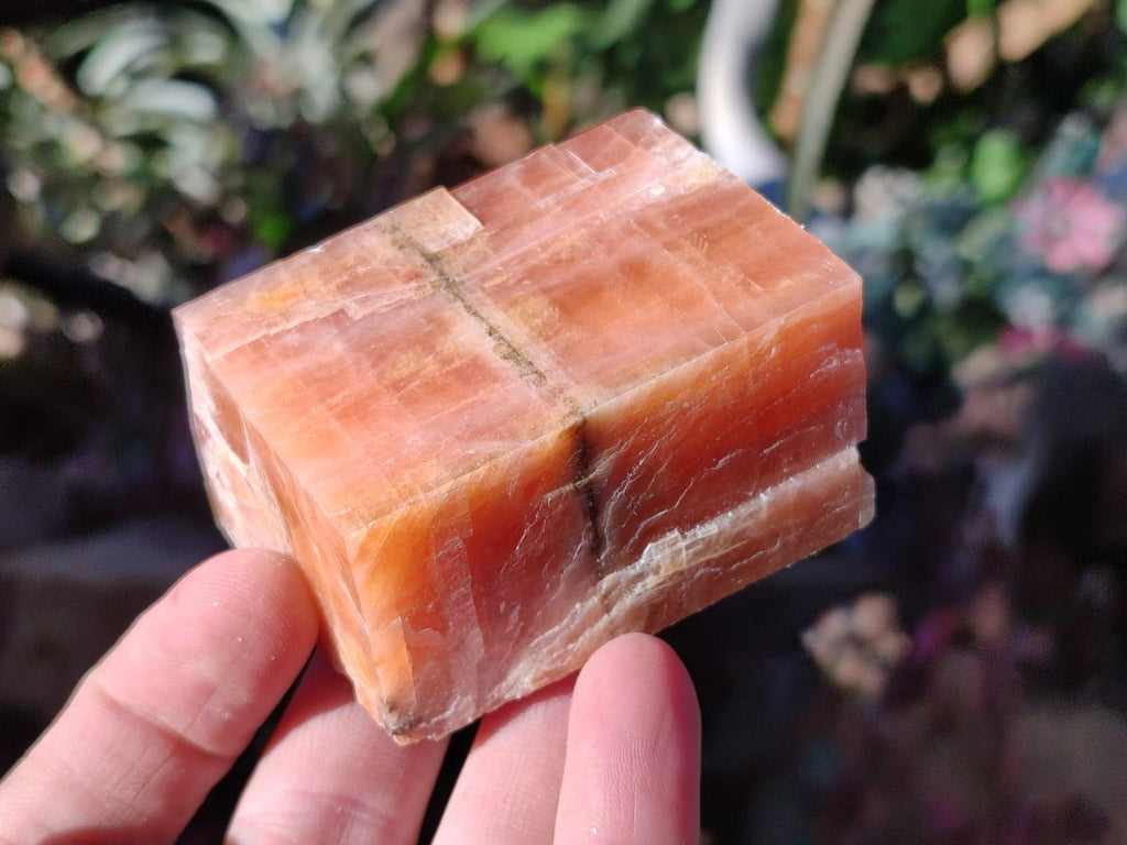 Natural Rhombohedral Sunset Orange Calcite Specimens x 24 From Spitzkop, Namibia - Toprock Gemstones and Minerals 