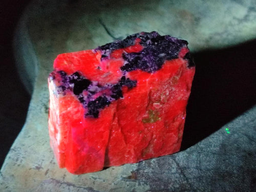 Natural Rhombohedral Sunset Orange Calcite Specimens x 24 From Spitzkop, Namibia - Toprock Gemstones and Minerals 