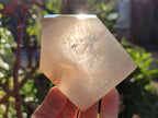Polished Banded Agate Standing Crystal Shaped Slices x 12 From Madagascar - Toprock Gemstones and Minerals 