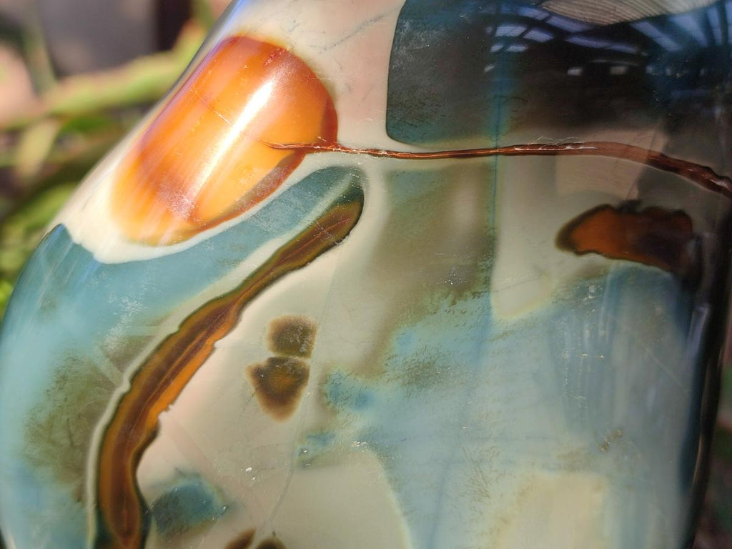 Polished Large Polychrome Jasper Standing Display Piece x 1 From NW Coast, Madagascar - Toprock Gemstones and Minerals 