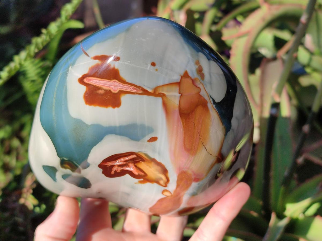 Polished Large Polychrome Jasper Standing Display Piece x 1 From NW Coast, Madagascar - Toprock Gemstones and Minerals 