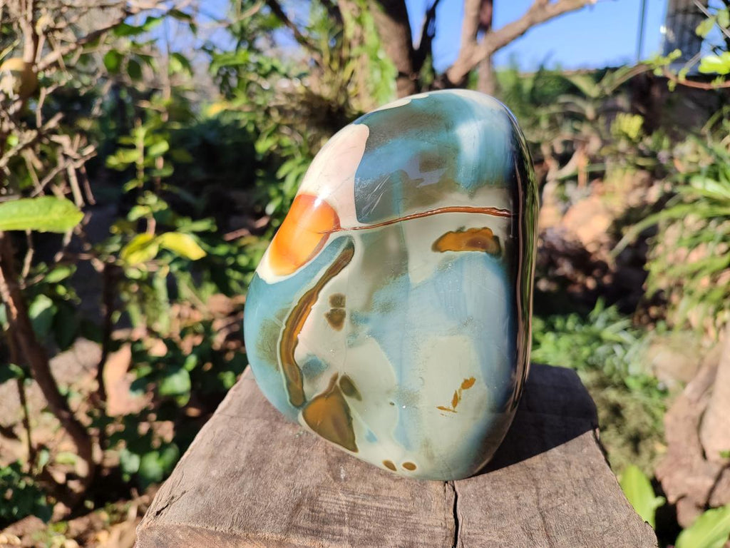 Polished Large Polychrome Jasper Standing Display Piece x 1 From NW Coast, Madagascar - Toprock Gemstones and Minerals 