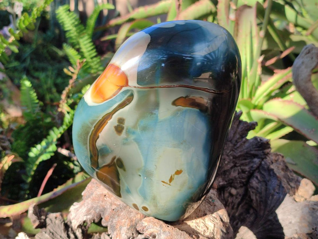 Polished Large Polychrome Jasper Standing Display Piece x 1 From NW Coast, Madagascar - Toprock Gemstones and Minerals 