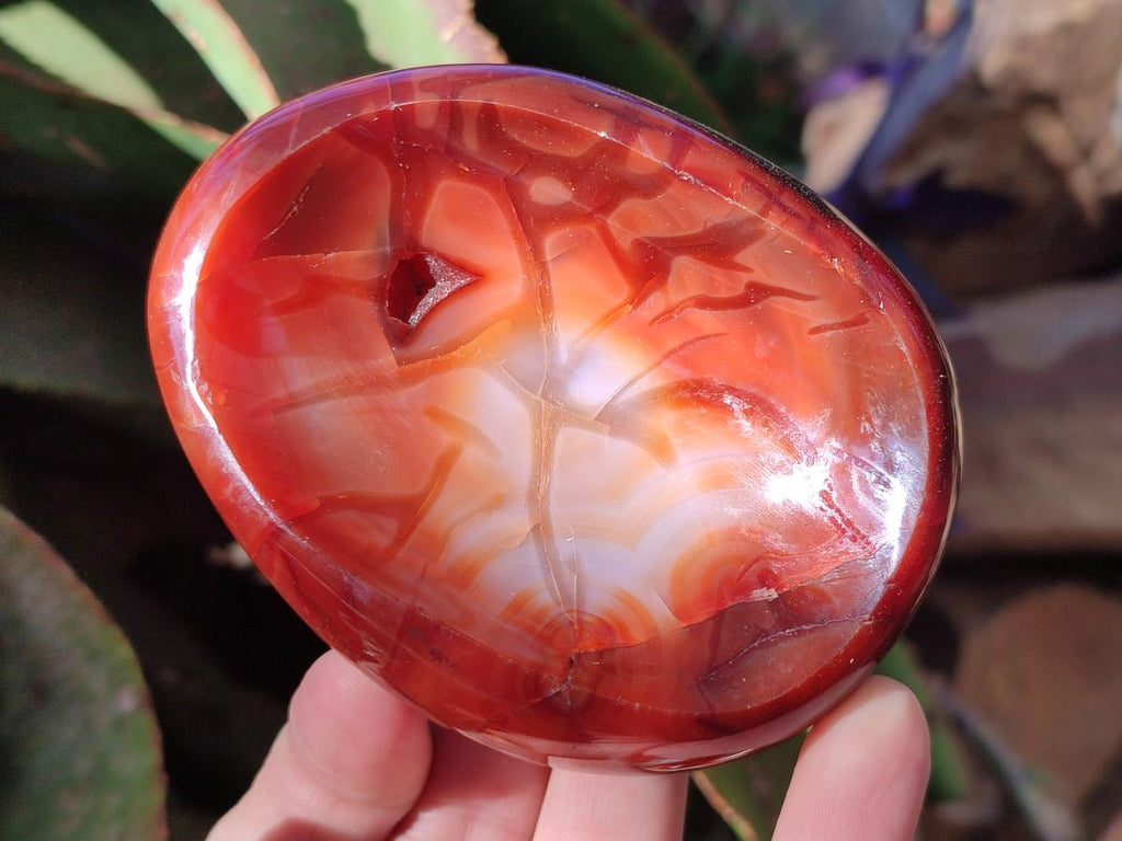 Polished Carnelian Agate Gemstone Bowls x 6 From Madagascar - Toprock Gemstones and Minerals 