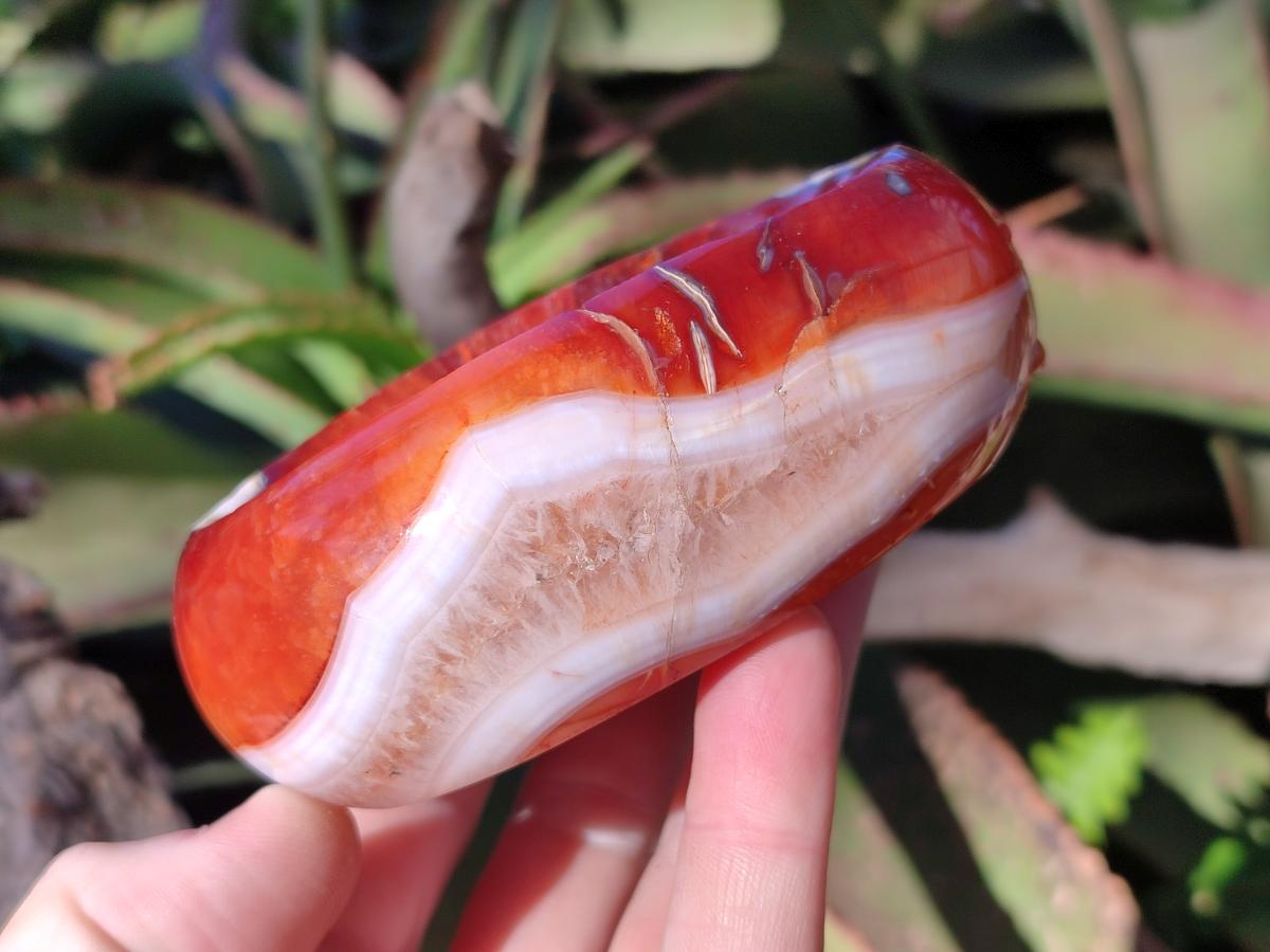 Polished Carnelian Agate Gemstone Bowls x 6 From Madagascar - Toprock Gemstones and Minerals 