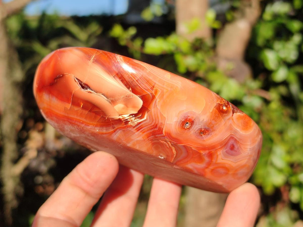 Polished Carnelian Agate Gemstone Bowls x 6 From Madagascar - Toprock Gemstones and Minerals 