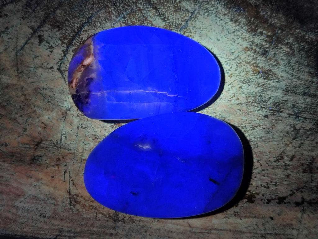 Polished Watermelon Fluorite Palm Stones x 12 From Uis, Namibia - Toprock Gemstones and Minerals 