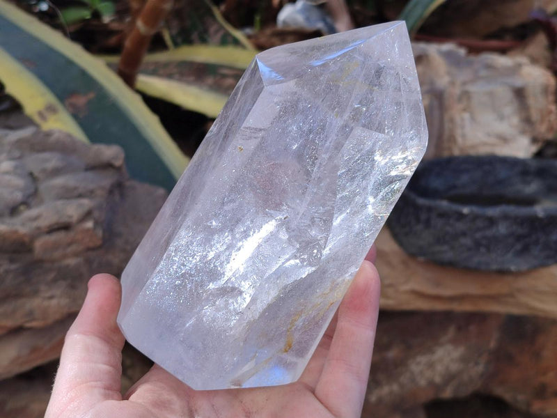 Polished Large Clear Quartz Display Crystal x 1 From Madagascar - Toprock Gemstones and Minerals 