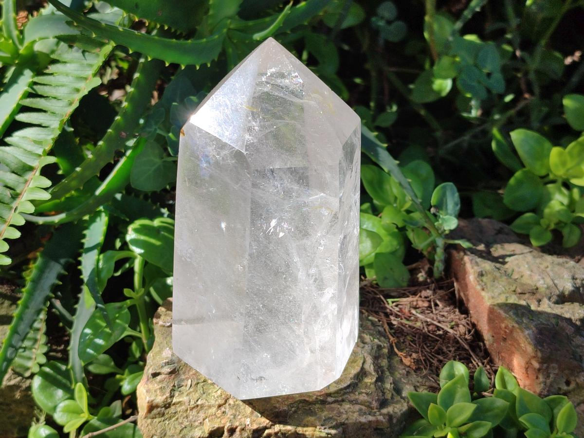 Polished Large Clear Quartz Display Crystal x 1 From Madagascar - Toprock Gemstones and Minerals 