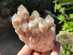 Natural Cascading White Phantom Smokey Luena Quartz Clusters x 4 From Luena, Congo - Toprock Gemstones and Minerals 