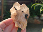 Natural Cascading White Phantom Smokey Luena Quartz Clusters x 4 From Luena, Congo - Toprock Gemstones and Minerals 