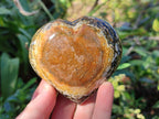 Polished Ocean Jasper Hearts x 6 From Northwest Coast, Madagascar - Toprock Gemstones and Minerals 