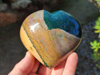 Polished Ocean Jasper Hearts x 6 From Northwest Coast, Madagascar - Toprock Gemstones and Minerals 