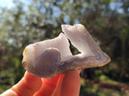 Polished On One Side Blue Lace Agate Geodes x 12 From Nsanje, Malawi - Toprock Gemstones and Minerals 