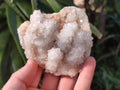 Polished Drusy Cristobalite Snow White Quartz clusters x 12 From Madagascar - Toprock Gemstones and Minerals 