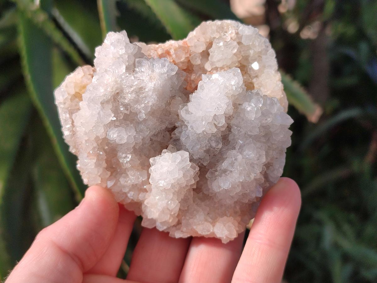 Polished Drusy Cristobalite Snow White Quartz clusters x 12 From Madagascar - Toprock Gemstones and Minerals 