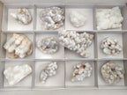 Polished Drusy Cristobalite Snow White Quartz clusters x 12 From Madagascar - Toprock Gemstones and Minerals 