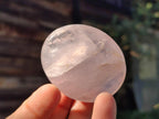 Polished Gemmy Rose Quartz Palm Stones x 24 From Madagascar - Toprock Gemstones and Minerals 