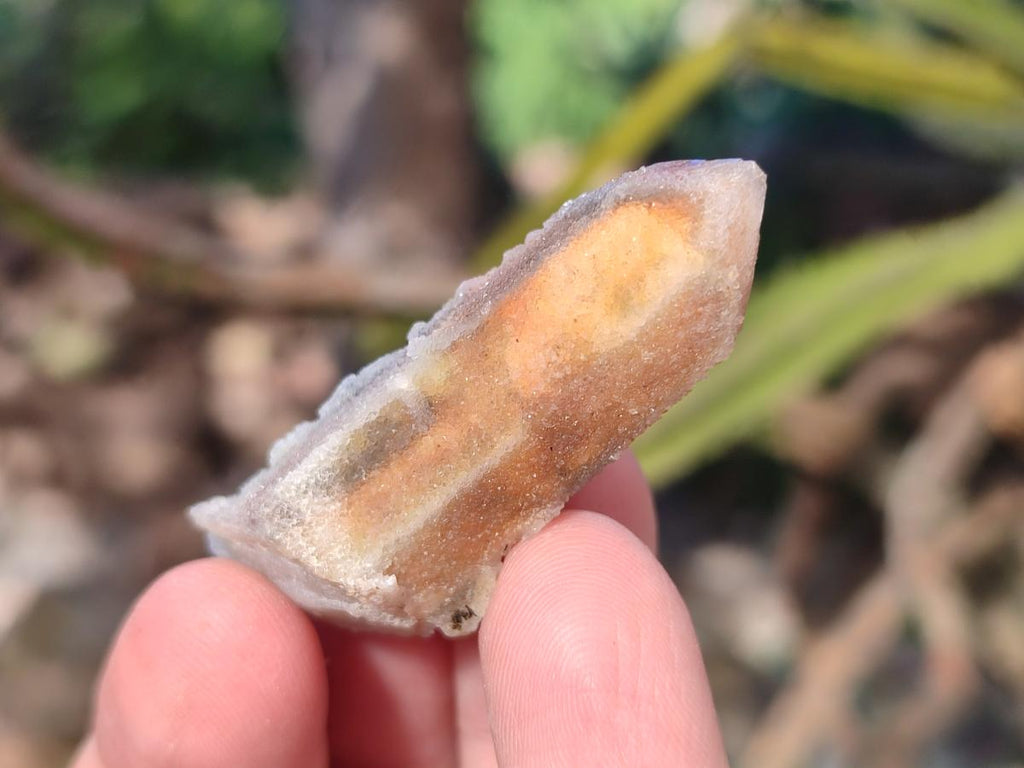 Natural Hematoid Tinted Drusy Fairy Spirit Quartz Single Crystals x 70 From South Africa - Toprock Gemstones and Minerals 