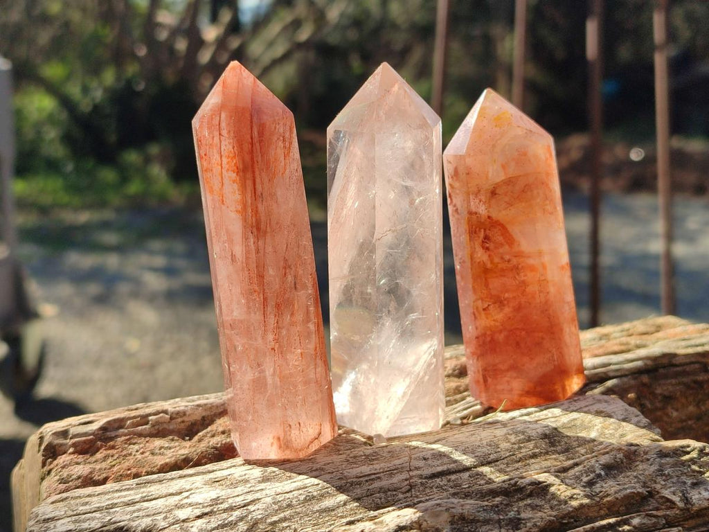 Polished Red Hematoid Quartz Display Crystals x 12 From Ambatondrazaka, Madagascar - Toprock Gemstones and Minerals 