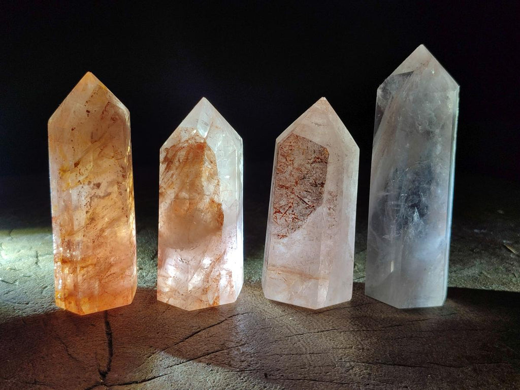 Polished Red Hematoid Quartz Display Crystals x 12 From Ambatondrazaka, Madagascar - Toprock Gemstones and Minerals 