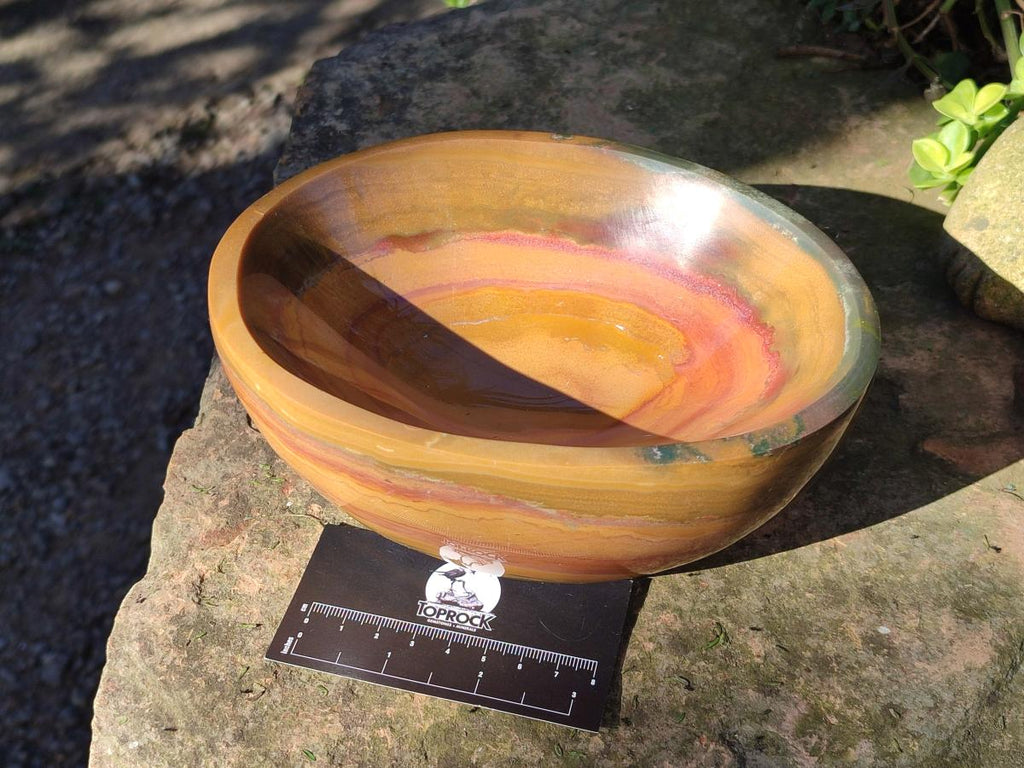 Polished Ocean Jasper Bowls x 2 From Northwest Coast, Madagascar - Toprock Gemstones and Minerals 