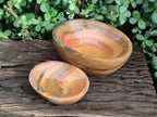 Polished Ocean Jasper Bowls x 2 From Northwest Coast, Madagascar - Toprock Gemstones and Minerals 
