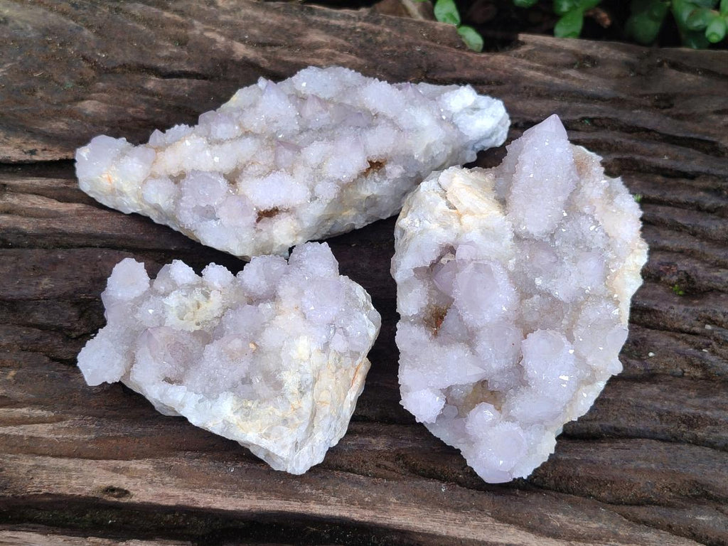 Natural Lilac Spirit Amethyst Clusters x 3 From Boekenhouthoek, South Africa - Toprock Gemstones and Minerals 
