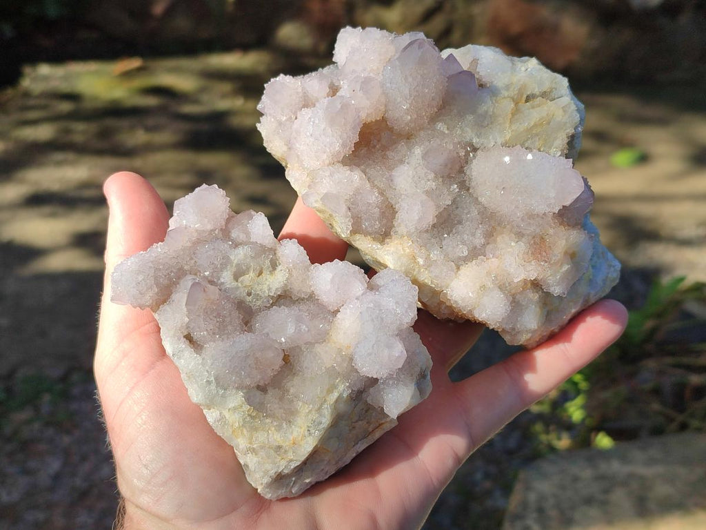 Natural Lilac Spirit Amethyst Clusters x 3 From Boekenhouthoek, South Africa - Toprock Gemstones and Minerals 