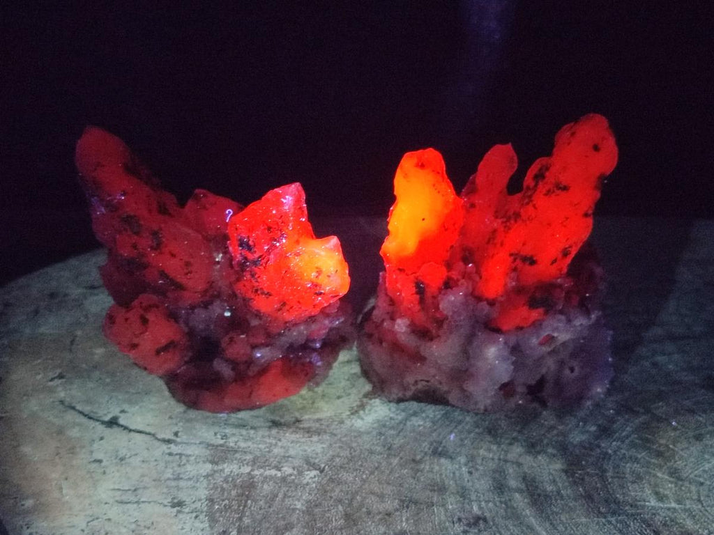 Natural Drusy Quartz Coated Calcite Cluster Specimens x 3 From Albert's Mountain, Lesotho - Toprock Gemstones and Minerals 