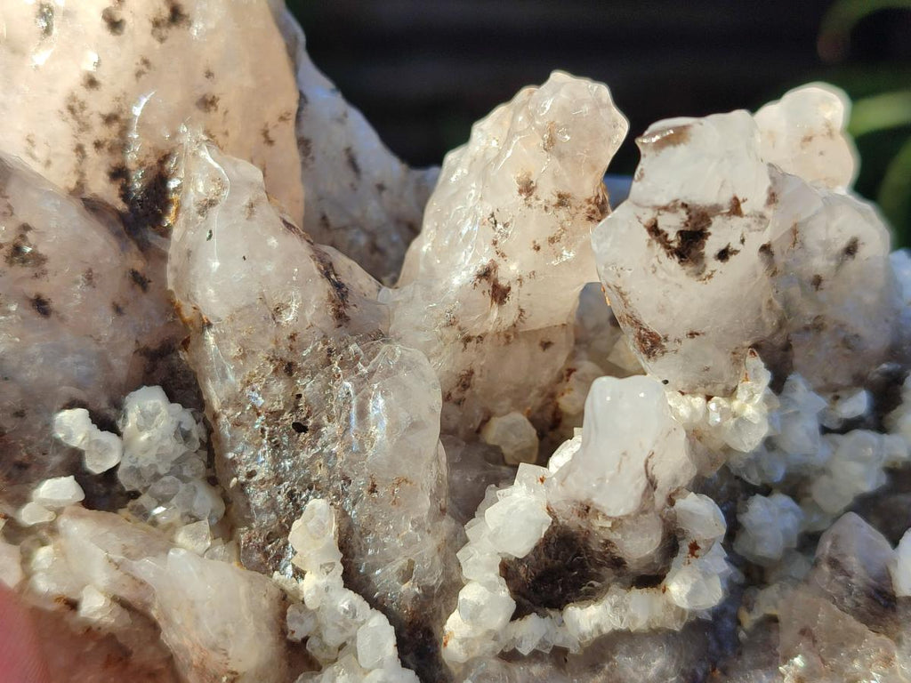 Natural Drusy Quartz Coated Calcite Cluster Specimens x 3 From Albert's Mountain, Lesotho - Toprock Gemstones and Minerals 