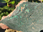Natural Cabinet Size Botryoidal Crystalline Malachite Specimens on Dolomite Matrix x 2 From Congo - Toprock Gemstones and Minerals 