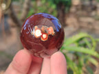 Polished Small Carnelian Agate Gemstone Spheres x 20 From Madagascar - Toprock Gemstones and Minerals 