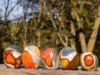 Polished Polychrome Jasper Palm Stones x 24 From NW Coast, Madagascar - Toprock Gemstones and Minerals 