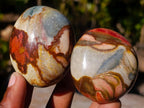 Polished Polychrome Jasper Palm Stones x 24 From NW Coast, Madagascar - Toprock Gemstones and Minerals 