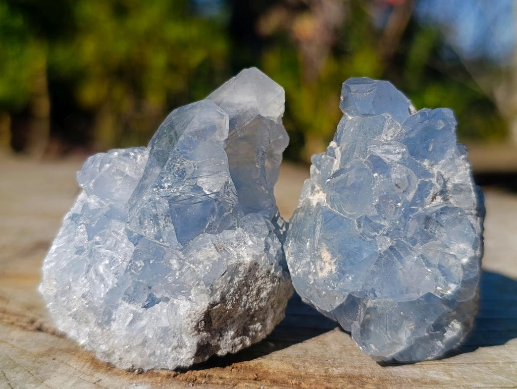 Natural Mini Blue Celestite Specimens x 45 From Sakoany, Madagascar - Toprock Gemstones and Minerals 