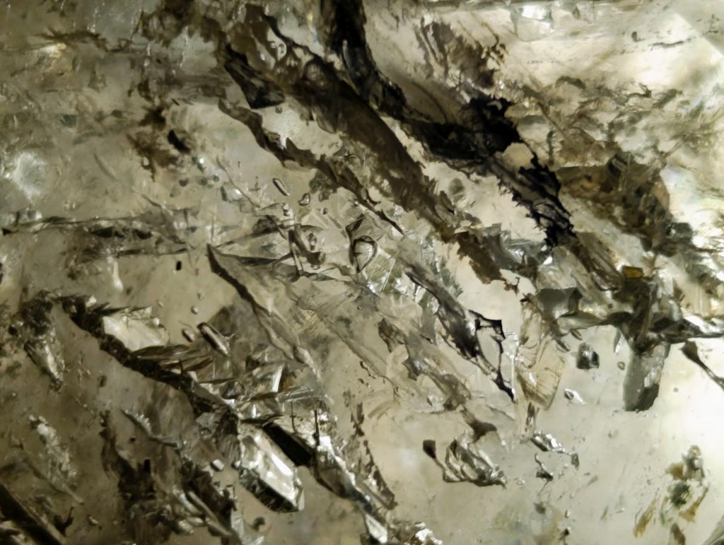 Polished Large Smokey Window Quartz Crystal with Enhydro x 1 From Madagascar - Toprock Gemstones and Minerals 