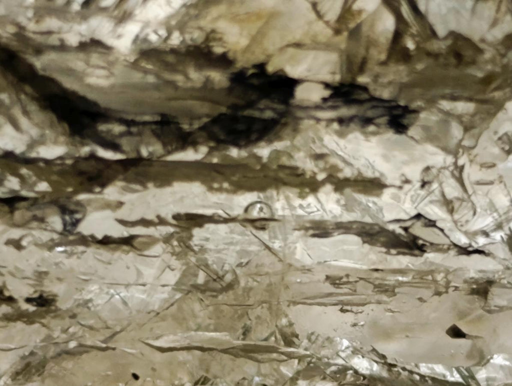 Polished Large Smokey Window Quartz Crystal with Enhydro x 1 From Madagascar - Toprock Gemstones and Minerals 