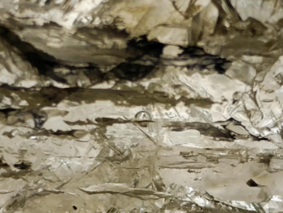 Polished Large Smokey Window Quartz Crystal with Enhydro x 1 From Madagascar - Toprock Gemstones and Minerals 